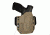 Black Rhino Concealment Tactical Carrier OWB Holster System w/ Light Holster - Springfield Armory, Model Springfield Armory XD .45 5in, Left Handed Shooter, Cant 0 Degrees, Desert Tan, 191204831986