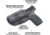 Black Scorpion Outdoor Gear CZ P-10 C IWB Kydex Holster, Right Hand, Carbon Fiber, HC11-IWB01-SCOSCZP10-CFRH