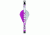 Bohning Blazer Arrow Wrap, Purple/White Tiger 4 in. 13 pk 501001WPUT