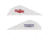 Bohning Blazer Vanes American Made, 36 Pk, White/Blue, 10831AM2