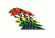 Bohning Blazer Vanes, Orange Tiger 100 pk. 10832OT2
