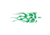 Bohning HD Arrow Wraps, Green/White Flame, Pack of 13, 501001GWF