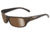 Bolle Fierce Single Vision Prescription Sunglasses, Shiny Brushed Brown Frame-11943SV