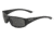 Bolle Weaver Single Vision Prescription Sunglasses, Shiny Black Frame, Polarized, 11934SV