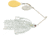 Booyah J.C. Covert Spinnerbait, 3/8oz, N/G Ind Wt Slvsc/Prl Hd, BYCVS38NGI728