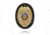 Boston Leather Oval Recessed w/Clip Badge Holders, Hard Leather, Black, 2.25 in, 700-4136