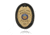 Boston Leather Oval Recessed w/Clip Badge Holders, Hard Leather, Black, 3.10 in x 4.40 in, 700-4150