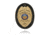 Boston Leather Oval Recessed Badge Holder With Clip, Hard Leather - 700-4049