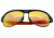 Breed Jupiter Sunglasses, Black Titanium Frame, Gold-Yellow Lens BSG019BK