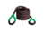 Bubba Rope 1 1/2inx30ft Jumbo Bubba Green Eyes Towing Rope, Black BUB176730GRG