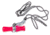 Buck Gardner Duck Call Necklace w/ Wood Duck Whistle, Red Pearl NWD-WHS-RP-CS
