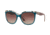 Burberry BE4270 Prescription Sunglasses, 55mm, Top Green On Check, BE4270-3731E2-55-SV