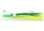 C&amp;H Lures Rattle Jet Trolling Lure Rigged &amp; Ready, 100LB Mono, 6 ft, 7/0 Hook, Blue/Chartreuse Skirt, CH-RJ-06
