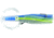 C&amp;H Lures Rattle Jet Trolling Lure Rigged &amp; Ready, 100LB Mono, 6 ft, 7/0 Hook, Blue/Silver Skirt, CH-RJ-02