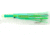 C&amp;H Lures Rattle Jet Trolling Lure Rigged &amp; Ready, 100LB Mono, 6 ft, 7/0 Hook, PearlGreen/Silver Mylar Skirt, CH-RJ-25