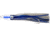 C&amp;H Lures Rattle Jet XL Trolling Lure Rigged &amp; Ready, 130LB Mono, 6 ft, 8/0 Hook, Blue/Silver/White Skirt, CH-RJX-06