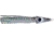 C&amp;H Lures Tuna Tango Trolling Lure, Rigged &amp; Ready, 100LB Mono, 6 ft, 7/0 Hook, Silver Mylar Skirt, CH-RRTT27
