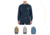 Carhartt Flame-Resistant Force Cotton Long Sleeve T-Shirt, Dark Navy, Khaki, Light Gray, Medium Blue
