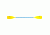 Carlisle Standard Kayak 2 Pc Yellow,Blue 84" Paddle 0113322916