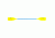 Carlisle Standard Kayak 2 Pc Yellow,Blue 90" Paddle 0113322917