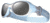 Cebe Chouka Kids Single Vision Rx Sunglasses Light Blue Frame, CBCHOU1