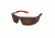 Cebe Ice 8000 Sunglass Dark Grey/Red Frame, Brown AR Lens CBICE80002