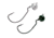 Chompers Wobblehead Football Jig 7/16 oz - 2 Pack, Green Pumpkin, WHFJ716GP