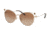 Coach L1079 HC7096B Progressive Prescription Sunglasses, 58mm, Shiny Light Gold, HC7096B-900513-58-PRO