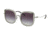 Coach L1081 HC7101B Progressive Prescription Sunglasses, 53mm, Shiny Gunmetal/Purgre Transglit, HC7101B-900436-53-PRO