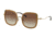 Coach L1081 HC7101B Progressive Prescription Sunglasses, 53mm, Shiny Light Gold/Transparent Light Brown, HC7101B-900513-53-PRO