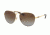 Coach L1614 HC7069 Single Vision Prescription Sunglasses, 60mm, Gold Silver/Dark Tortoise, HC7069-9295T5-60-SV