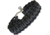 Combat Ready Survival Bracelet w/Black Paracord Construction, Black, Large, 9in, GG BLACK / CBR363