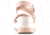 Cougar Hibiscus Leather Wedge Womans Sandals, Shell, 11, Hibiscus-Shell-11