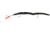 Creme Lures Scoundrel Rigged Worm, 1, 6in, Black-White, 0172-3-1