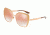 Dolce&amp;Gabbana DG2197 Sunglasses 12986F-56 - Pink Gold Frame, Pink Gradient Lenses