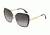 Dolce&amp;Gabbana DG2197 Sunglasses 13128G-56 - Matte Black/Gold Frame, Grey Gradient Lenses