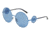 Dolce&amp;Gabbana DG2205 Bifocal Prescription Sunglasses DG2205-132480-59 - Lens Diameter 59 mm, Frame Color Blue