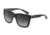 Dolce&amp;Gabbana DG4262 Sunglasses 28578G-54 - Top Black On Leo Frame, Grey Gradient Lenses