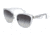 Dolce&amp;Gabbana Transparencies DG2107 Sunglasses 11198G-5719 - Silver Frame, Gray Gradient Lenses