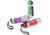 Dorcy 1-Watt LED Focusing Flashlight, Red, Green, Purple, 41-4252