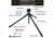 Double Tap Industries Stronghold Lite Aluminum Tripod w/Adjustable Height + Saddle Clamp, Black, 36mm, TRI-A-001A