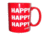 Duck Commander Coffee Mug Happy Happy, Red 506706