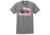 Duck Commander DS500TFM07 Texas Flag T-Shirt Short Sleeve Gray Med Cotton