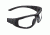 Duck Commander Sunglasses Closed Frame Black Clear Ballistic Lens, Black/Clear 65026