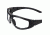 Duck Commander Sunglasses Closed Frame Black Clear Ballistic Lens, Black/Clear 65026