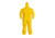 DuPont Tychem 2000 Coveralls w/Hood, Elastic Wrists and Ankles, Bound Seams, Yellow, Extra Large, 12 Pack, QC127BYLXL00