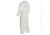 DuPont Tyvek 400 Coverall, Collar, Stormflap, Elastic Wrists/Ankles/ Waist, Serged Seams, White, Medium, Case of 25, TY125SWHMD00