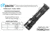 EAGTAC TX30C2 Base Flashlight, Nichia 219C CRI92 4000K LED, 885lm, Black, TX30C2-219C-BASE-NW