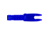 Easton 4mm G Nocks Groove, Blue, Small, 931455