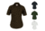 Elbeco Textrop2 Ss Shirt W/zipper, Brown, Midnight Navy, Spruce Green, White